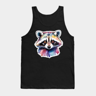 Raccoon Watercolor Tank Top